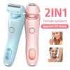 2 in 1 Hair Removal Epilator USB Rechargeable Trimmer Women Body Razor Face Leg Armpit Bikini Hand Pubic Shaver Hair Remover