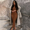 Winter Warm Women'S Jumpsuit Autumn New Fashion High Collar Long Sleeve High Waist Pants Women Office Elegant Slim Jumpsuit