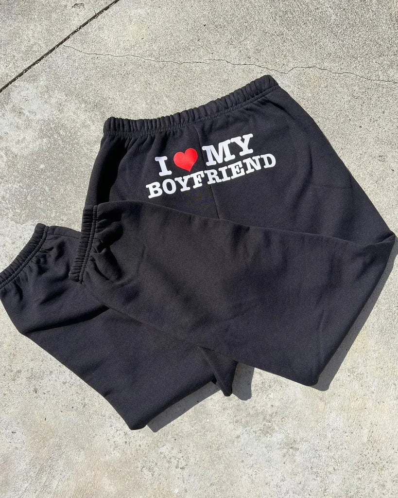 I Love My Boyfriend Sweatpants – Mauveja